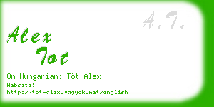 alex tot business card
