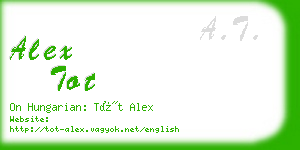 alex tot business card